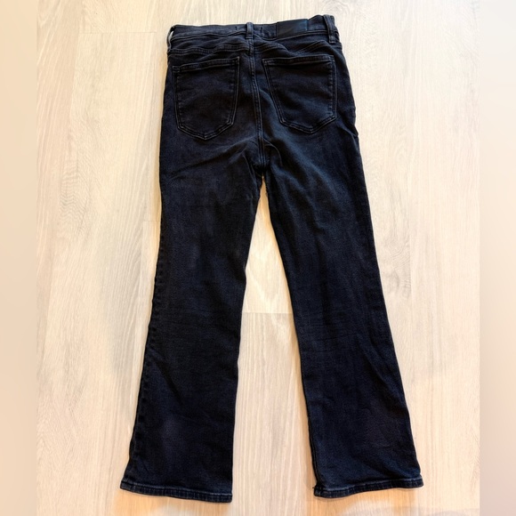 Madewell Cali Demi‎ Boot Black Washed Jeans Size 28 - Picture 4 of 9